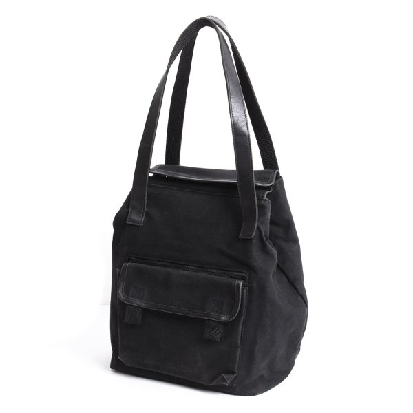 【中古】 ワイズY フラップポケットキャンバスバッグ 黒【レディース】