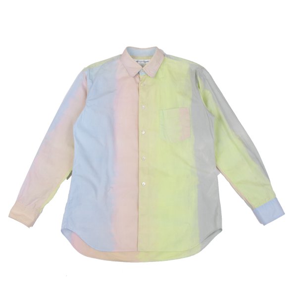 【中古】 コムデギャルソンシャツCOMME des GARCONS SHIRT むら染め長袖シャツ マルチS【メンズ】｜PLAYFUL