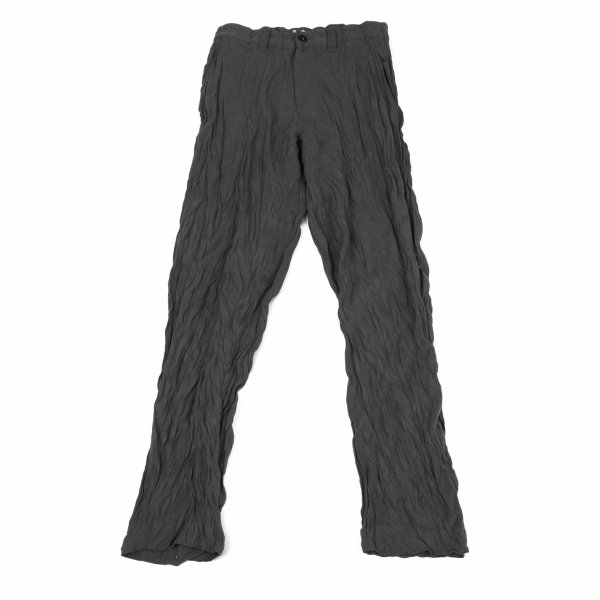 【中古】 イッセイミヤケISSEY MIYAKE ポリシワ加工パンツ グレーM【レディース】|PLAYFUL