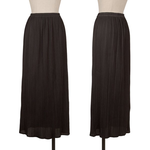 【中古】 筋目プリーズPLEATS PLEASE 筋目スコート 黒2【レディース】