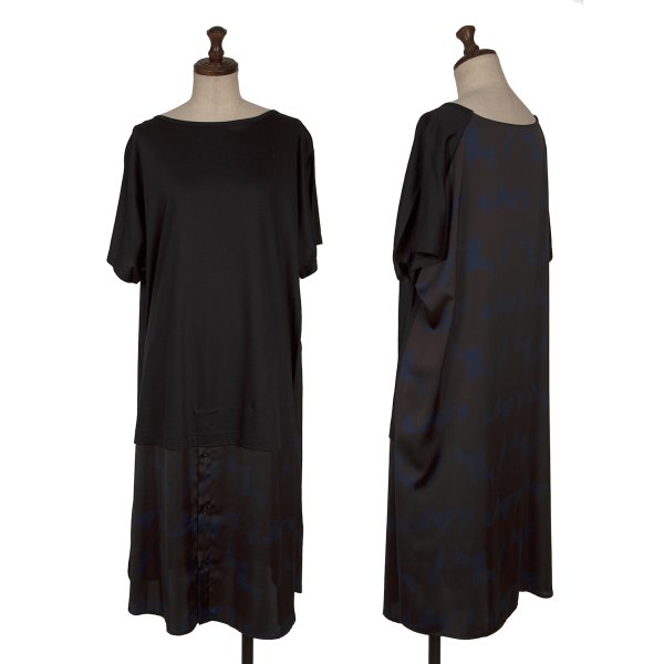 【中古】 ワイズY\u0027s グラフィック刷り上げるうつり変わりT衣装 紺他2【レディース】