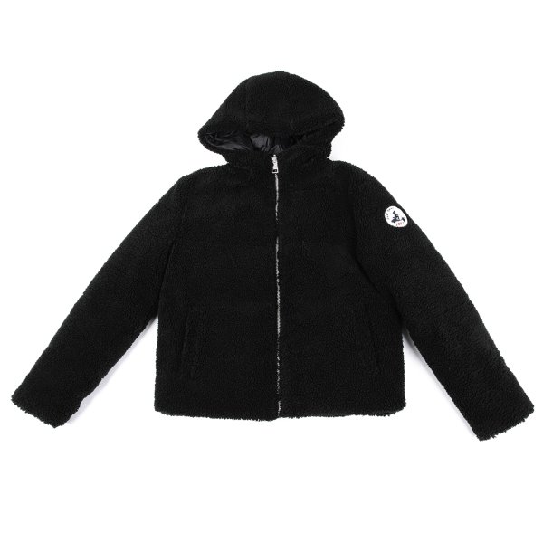 【中古】 ジョットJOTT 袖パッチボアリバーシブルフーデッドダウンジャケット 黒M位【メンズ】