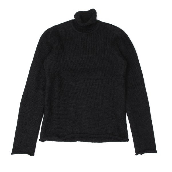 【中古】 ジャンポールゴルチエ オムJean Paul GAULTIER HOMME 毛糸混タートルネックニットセーター 黒48【メンズ】