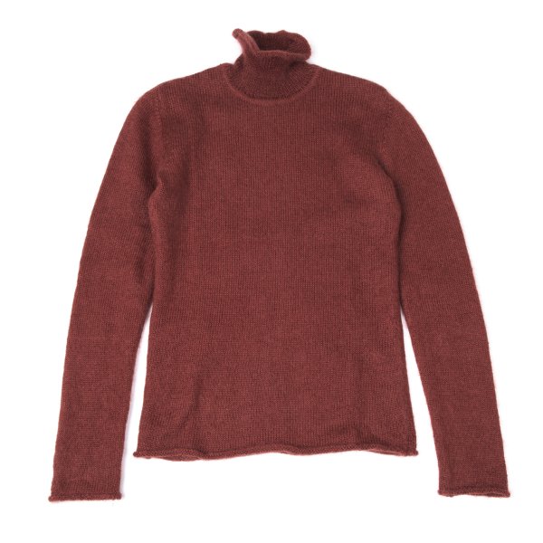 【中古】 ジャンポールゴルチエ オムJean Paul GAULTIER HOMME 毛糸混タートルネックニットセーター レンガ48【メンズ】