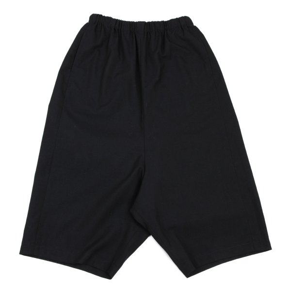 【中古】 コムコム コムデ給仕COMME des GARCONS ポリウールサルエルクロップドパンツ 紺XS【レディース】