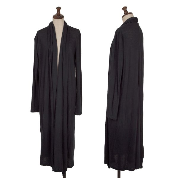 【中古】 ザ・ロウTHE ROW カシミヤボタンレスロングカーディガン 紺S【レディース】｜PLAYFUL