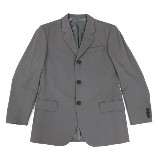 【中古】 ジャンポールゴルチエ クラシックJean Paul GAULTIER CLASSIQUE ウールポリ3Bジャケット グレー48【メンズ】