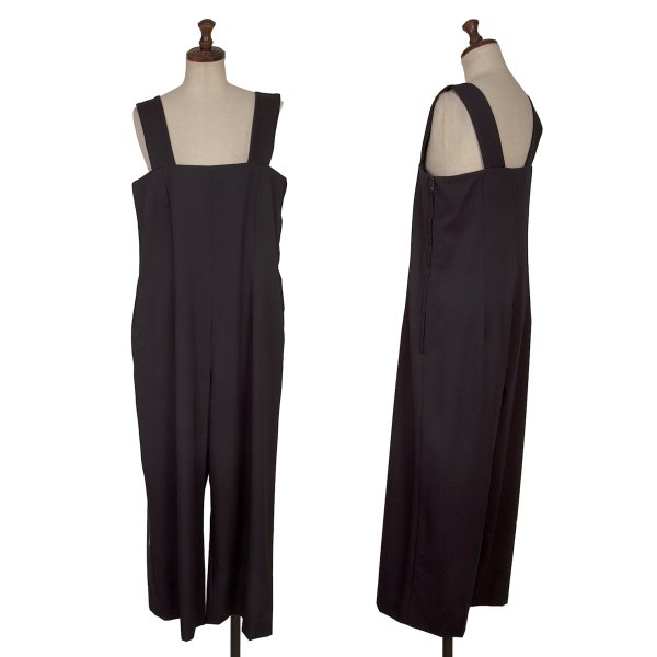 【中古】 コムコム コムデギャルソンCOMME des GARCONS ウールギャバサロペット 紺XS【レディース】｜PLAYFUL
