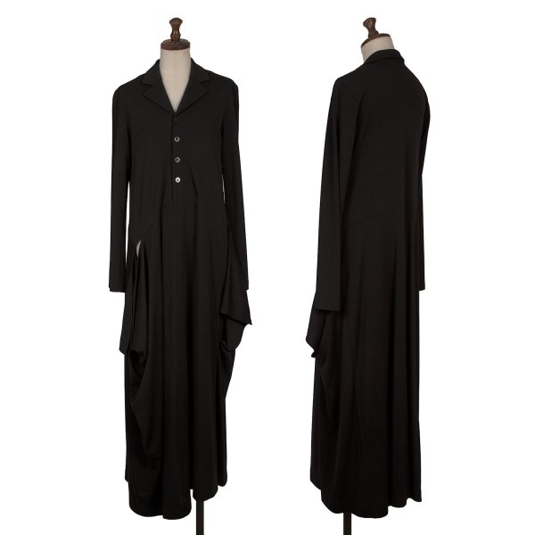 【中古】 トリココムデギャルソンtricot COMME des GARCONS 絨毛ポリうつり変わりティーシャツ衣装 黒M位【レディース】 レディースファッション-ワンピース