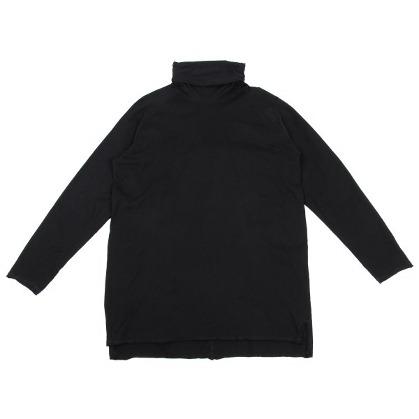 【中古】 敷き地S\u0027YTE 切りっぱなしタートルネックラグランカットソー 黒3【メンズ】