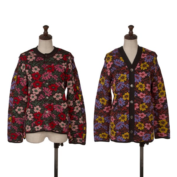 【中古】 コムデ給仕COMME des GARCONS フローラルジャガードうつり変わり2WAYジレー マルチS【レディース】