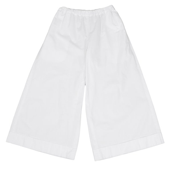 【中古】 コムデギャルソンCOMME des GARCONS コットンダブルワイドパンツ 白S【レディース】|PLAYFUL