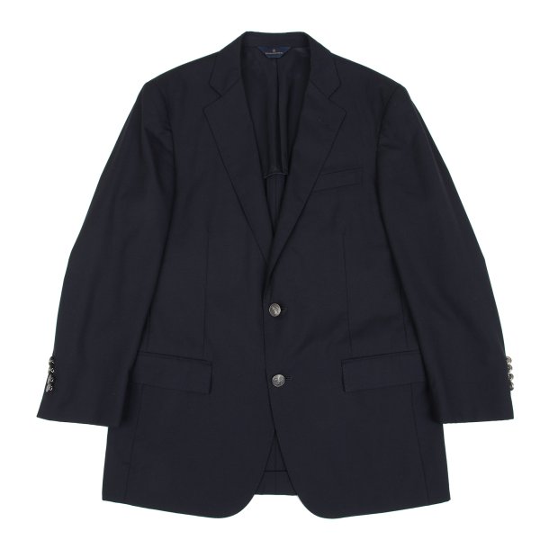 【中古】 ブルックスブラザーズBrooks Brothers ウールポリメタルボタンジャケット 紺39SHT【メンズ】