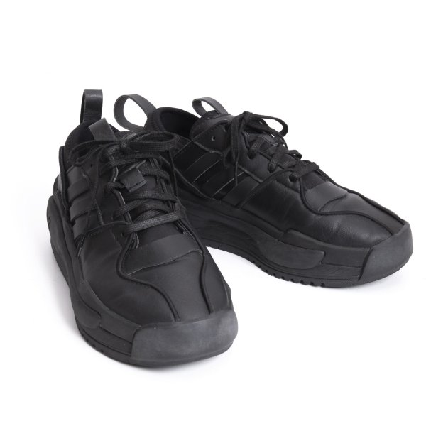 【中古】 ワイスロバート・エドワード・リーY-3 RIVALRY なめし革スニーカー 黒25【メンズ】