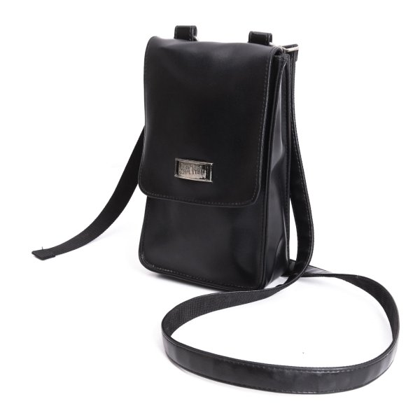 【中古】 ジャンポールゴルチエ オムJean Paul GAULTIER HOMME メタルプレートフラップミニショルダーバッグ 黒【メンズ】