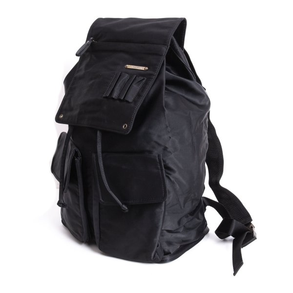 【中古】 ジャンポールゴルチエ オムJean Paul GAULTIER HOMME マルチポケットリュックサック 黒【メンズ】