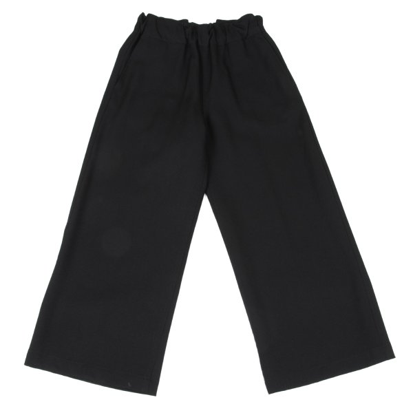【中古】 ワイズY's ウールウエストゴムワイトパンツ 黒1【レディース】|PLAYFUL