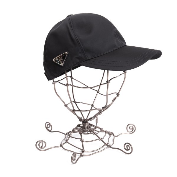 【中古】 プラダPRADA Re-Nylon ベースボールキャップ 黒M【メンズ】｜PLAYFUL