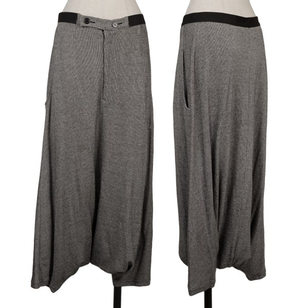 【中古】 ヨウジヤマモト ノアールYohji Yamamoto NOIR コットンパピートゥースサルエルパンツ 黒オフ2【レディース】