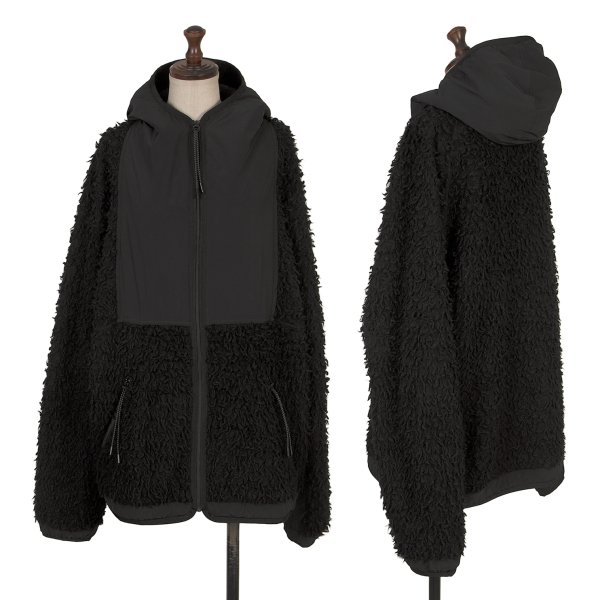 【中古】 サイScye ウール切替デザインシャギーブルゾン 黒38【レディース】|PLAYFUL