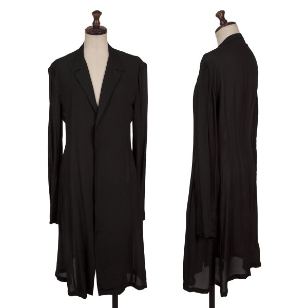 【中古】 ヨウジヤマモト ノアールYohji Yamamoto NOIR シルクレーヨンシアースナップボタンジャケット 黒3【レディース】