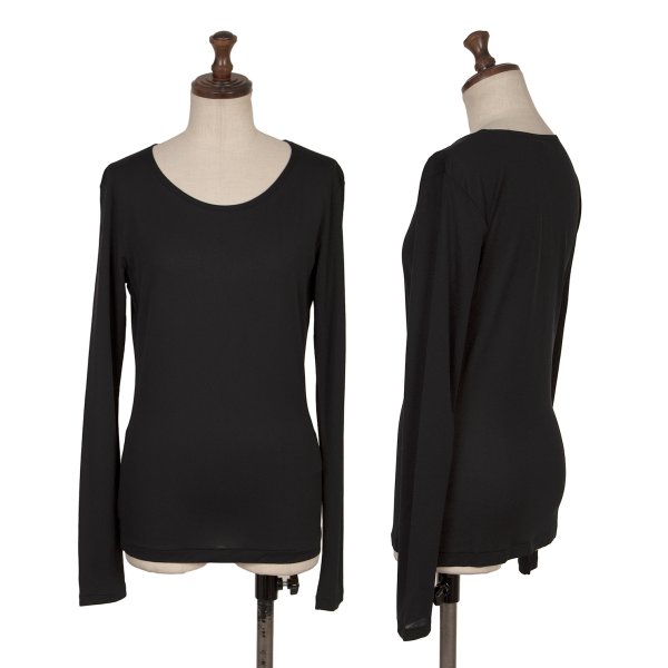 【中古】 ヨウジヤマモトファムYohji Yamamoto FEMME ナイロン長袖カットソー 黒3【レディース】|PLAYFUL