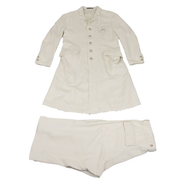 【中古】 ヨウジヤマモト プールオムYohji Yamamoto POUR HOMME コットンリネンセットアップ 象牙色2 3【メンズ】