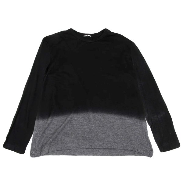 【中古】 イッセイミヤケ メンISSEY MIYAKE MEN ウールグラデーションニットソー 黒薄墨色4【メンズ】