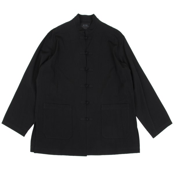 【中古】 サイトs'yte ウールギャバスタンドカラーチャイナジャケット 黒3【メンズ】｜PLAYFUL