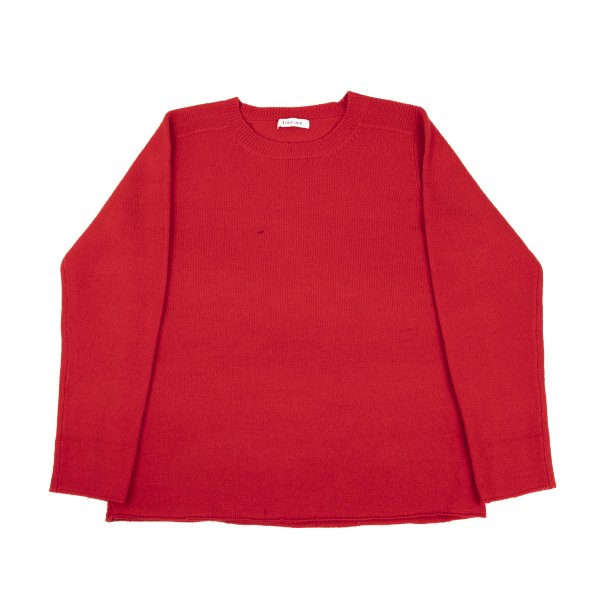 【中古】 ワイズフォーメンY\u0027s for men SHIRT ウールリブショルダーニット 赤L位【メンズ】