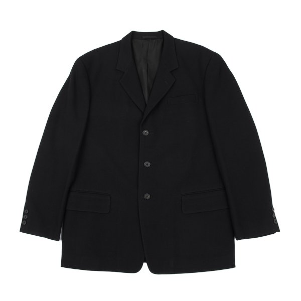 【中古】 ワイズフォーメンY\u0027s for men 毛糸3Bノッチドラペルジャケット 黒M【メンズ】