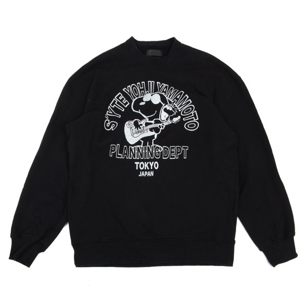 【中古】 敷き地×南京豆s\u0027yte×Peanuts ウッドストックフェスティバルスウェット 黒白4【メンズ】