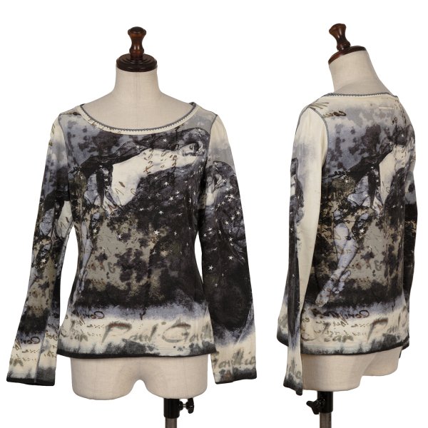 【中古】 ジャンポールゴルチエ ファムJean Paul GAULTIER FEMME コットングラフィックプリントカットソー マルチ40【レディース】