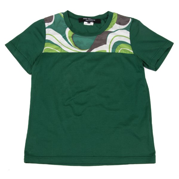 【中古】 ジュンヤワタナベ コムデ給仕JUNYA WATANABE COMME des GARCONS 地絹グラフィックうつり変わりプルオーバー 緑他S【レディース】