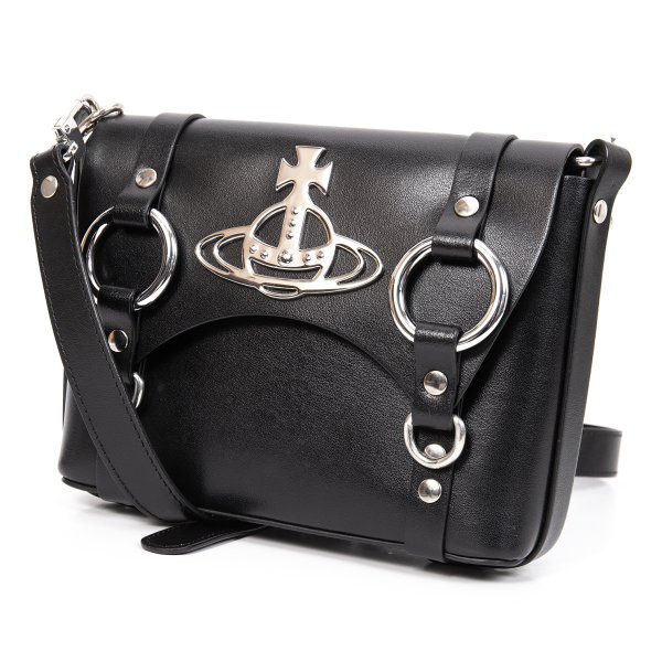 【中古】 ヴィヴィアンウエストウッドVivienne Westwood BETTY ミニサッチェルバッグ 黒【レディース】