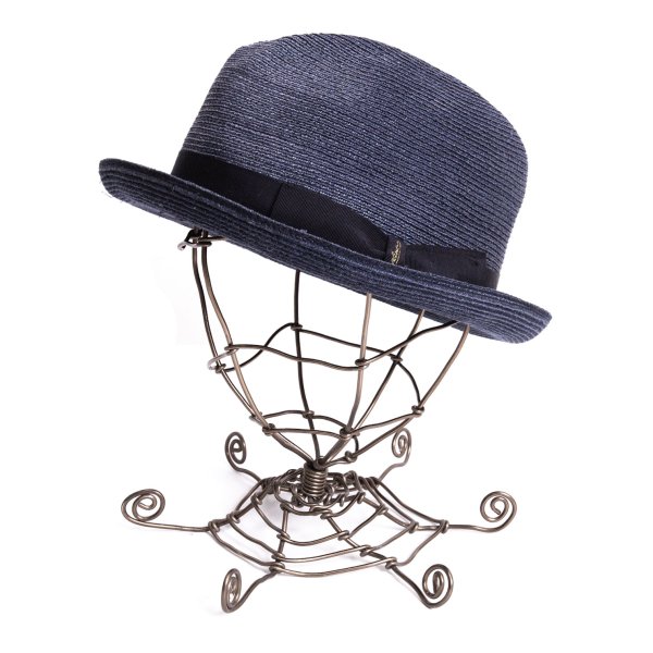 【中古】 ボルサリーノBorsalino ヘンプハット 紺61【メンズ】｜PLAYFUL