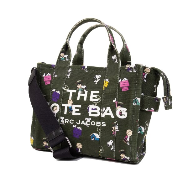 【中古】 マークジェイコブス&times;ピーナッツMARC JACOBS&times;PEANUTS 総柄2WAYミニバッグ オリーブ他【レディース】｜PLAYFUL