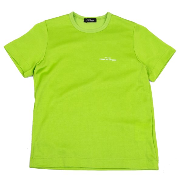 【中古】 トリココムデギャルソンtricot COMME des GARCONS ロゴプリントTシャツ 黄緑S位【レディース】|PLAYFUL