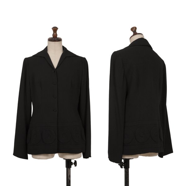 【中古】 シ散らし広告Sybilla 人絹混裾青写真うつり変わり上衣 黒40【レディース】