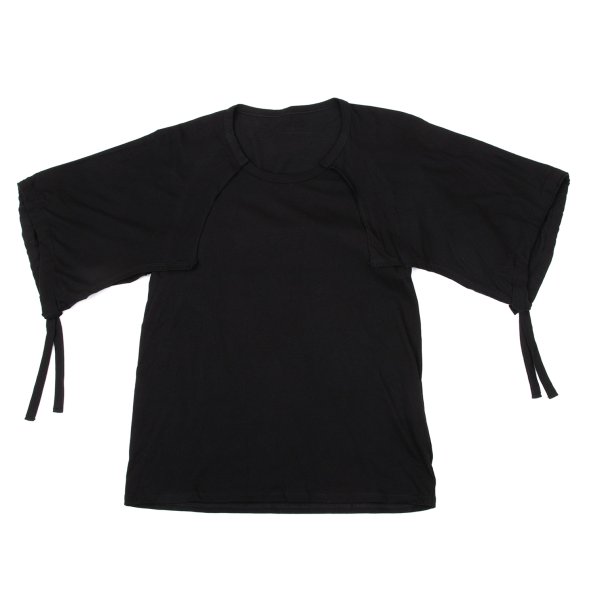 【中古】 ヨウジヤマモト ファムYohji Yamamoto FEMME 花の冠ydうつり変わりラグランプルオーバー 黒2【レディース】