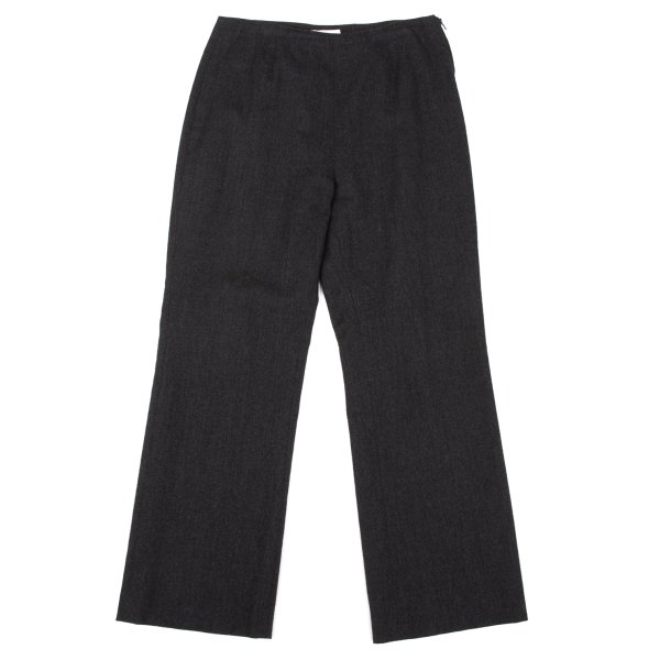 【中古】 ロメオジリROMEO GIGLI ウールストレートパンツ 薄墨色38【レディース】