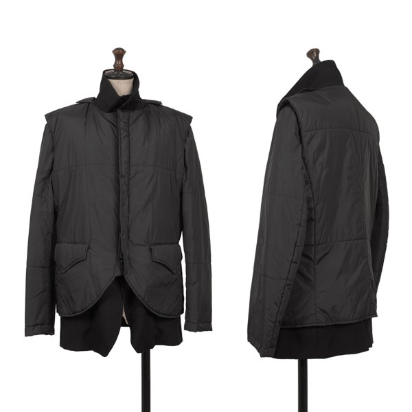 【中古】 ワイズY\u0027s ウールパデッドスリーブうつり変わりより良い着脱ひな形上衣 黒2【レディース】