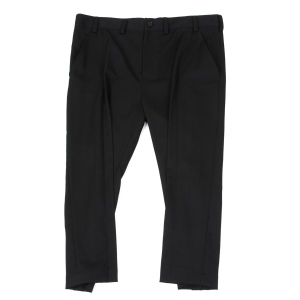 【中古】 リミフゥLIMI feu ウールギャバテーパードパンツ 黒2【レディース】