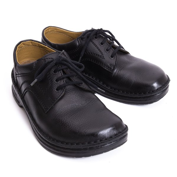 【中古】 フットプリンツバイビルケンシュトックFootprints by BIRKENSTOCK メンフィス なめし革シューズ 黒26.5【メンズ】