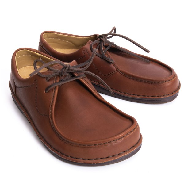 【中古】 フットプリンツバイビルケンシュトックFootprints by BIRKENSTOCK パサデナ なめし革シューズ 茶26.5【メンズ】