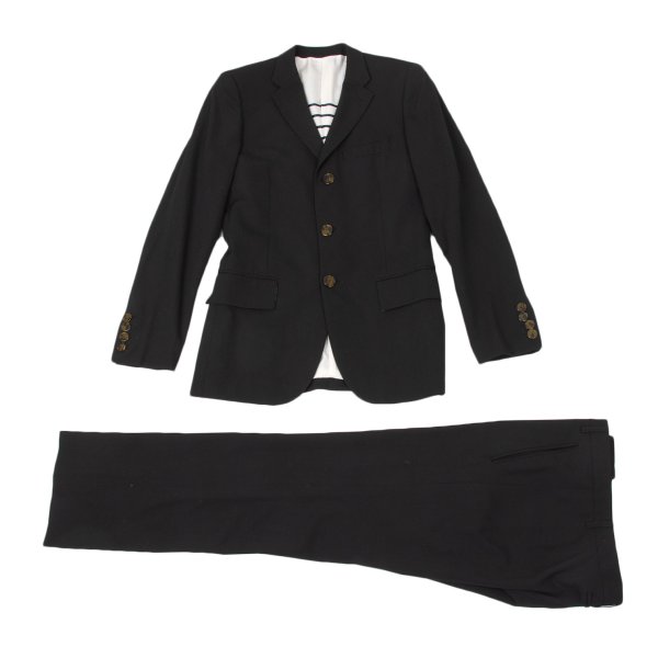 【中古】 ジャンポールゴルチエ オムJean Paul GAULTIER HOMME 羊毛混セットアップ 黒46【メンズ】