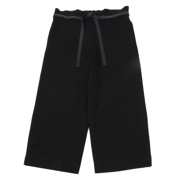 【中古】 ワイズY's ウール混ウエストストリングワイドパンツ 黒3【レディース】|PLAYFUL