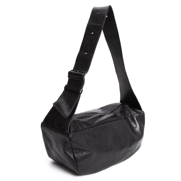 【中古】 ワイズY\u0027s カウレザーボックスショルダーバッグ 黒【レディース】