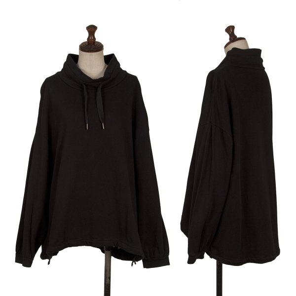 【中古】 アツロウタヤマA.T ATSURO TAYAMA ドローコードハイネックスウェット 黒36【レディース】