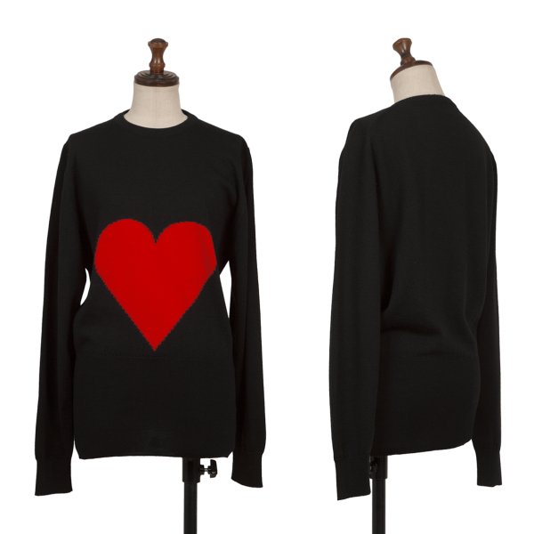【中古】 ヴィヴィアンウエストウッドVivienne Westwood 旧赤引き船 ウールラブニットセーター 黒赤38【レディース】